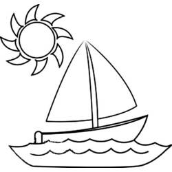 Раскраска: Лодка / Корабль (транспорт) #137456 - Раскраски для печати