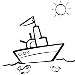 Раскраска: Лодка / Корабль (транспорт) #137459 - Раскраски для печати