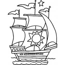 Раскраска: Лодка / Корабль (транспорт) #137460 - Раскраски для печати