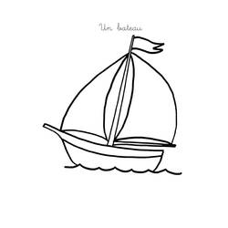 Раскраски: Лодка / Корабль - Раскраски для печати