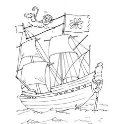 Раскраска: Лодка / Корабль (транспорт) #137480 - Бесплатные раскраски для печати
