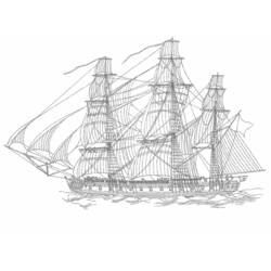 Раскраска: Лодка / Корабль (транспорт) #137481 - Бесплатные раскраски для печати