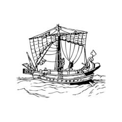 Раскраска: Лодка / Корабль (транспорт) #137497 - Бесплатные раскраски для печати