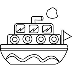 Раскраска: Лодка / Корабль (транспорт) #137508 - Бесплатные раскраски для печати
