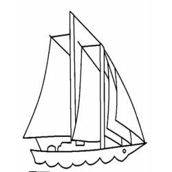 Раскраска: Лодка / Корабль (транспорт) #137524 - Бесплатные раскраски для печати