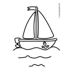 Раскраска: Лодка / Корабль (транспорт) #137525 - Раскраски для печати