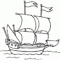 Раскраска: Лодка / Корабль (транспорт) #137558 - Бесплатные раскраски для печати