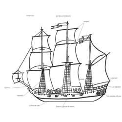 Раскраска: Лодка / Корабль (транспорт) #137573 - Раскраски для печати