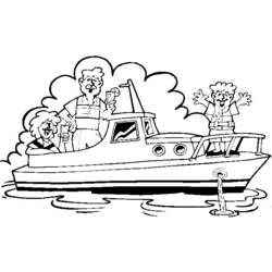 Раскраска: Лодка / Корабль (транспорт) #137589 - Бесплатные раскраски для печати