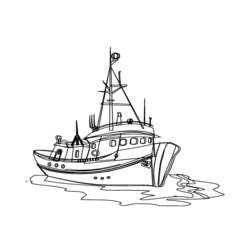 Раскраска: Лодка / Корабль (транспорт) #137605 - Бесплатные раскраски для печати
