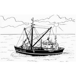 Раскраска: Лодка / Корабль (транспорт) #137622 - Бесплатные раскраски для печати