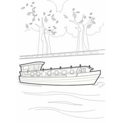 Раскраска: Лодка / Корабль (транспорт) #137652 - Бесплатные раскраски для печати