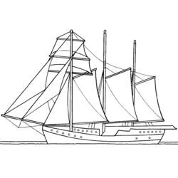 Раскраска: Лодка / Корабль (транспорт) #137653 - Бесплатные раскраски для печати