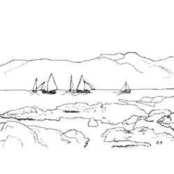 Раскраска: Лодка / Корабль (транспорт) #137654 - Бесплатные раскраски для печати