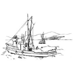 Раскраска: Лодка / Корабль (транспорт) #137669 - Бесплатные раскраски для печати