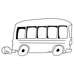 Раскраска: Автобус / Тренер (транспорт) #135281 - Бесплатные раскраски для печати