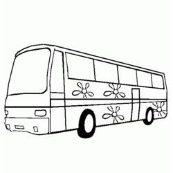 Раскраска: Автобус / Тренер (транспорт) #135282 - Бесплатные раскраски для печати