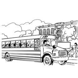 Раскраска: Автобус / Тренер (транспорт) #135294 - Бесплатные раскраски для печати