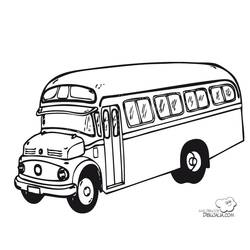 Раскраска: Автобус / Тренер (транспорт) #135297 - Раскраски для печати