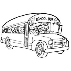 Раскраска: Автобус / Тренер (транспорт) #135298 - Раскраски для печати