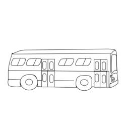 Раскраска: Автобус / Тренер (транспорт) #135301 - Бесплатные раскраски для печати