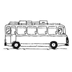Раскраска: Автобус / Тренер (транспорт) #135307 - Бесплатные раскраски для печати