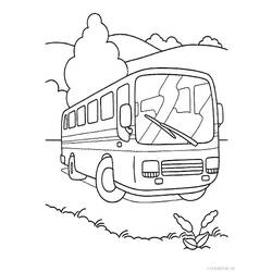Раскраска: Автобус / Тренер (транспорт) #135308 - Бесплатные раскраски для печати