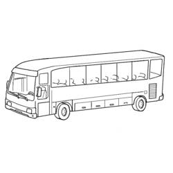 Раскраска: Автобус / Тренер (транспорт) #135314 - Раскраски для печати