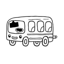 Раскраска: Автобус / Тренер (транспорт) #135315 - Бесплатные раскраски для печати