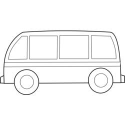 Раскраска: Автобус / Тренер (транспорт) #135319 - Раскраски для печати