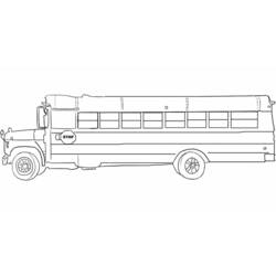 Раскраска: Автобус / Тренер (транспорт) #135320 - Раскраски для печати