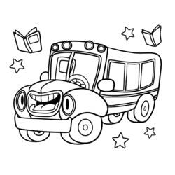 Раскраска: Автобус / Тренер (транспорт) #135326 - Бесплатные раскраски для печати