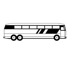 Раскраска: Автобус / Тренер (транспорт) #135327 - Раскраски для печати