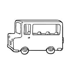 Раскраска: Автобус / Тренер (транспорт) #135329 - Бесплатные раскраски для печати