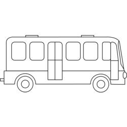 Раскраска: Автобус / Тренер (транспорт) #135335 - Раскраски для печати