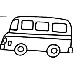 Раскраска: Автобус / Тренер (транспорт) #135336 - Раскраски для печати
