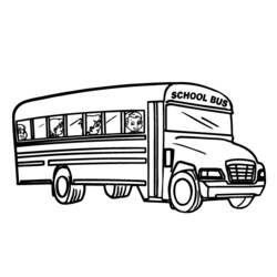 Раскраска: Автобус / Тренер (транспорт) #135339 - Раскраски для печати