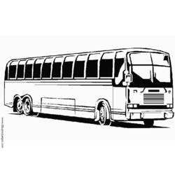 Раскраска: Автобус / Тренер (транспорт) #135343 - Раскраски для печати