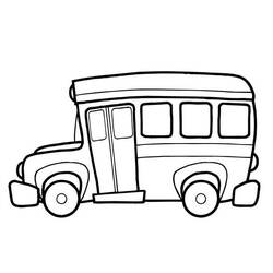 Раскраска: Автобус / Тренер (транспорт) #135353 - Бесплатные раскраски для печати