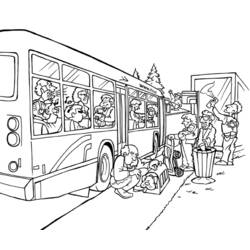 Раскраска: Автобус / Тренер (транспорт) #135356 - Бесплатные раскраски для печати
