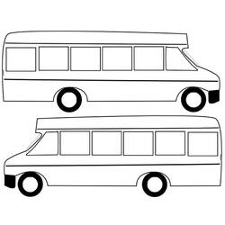 Раскраска: Автобус / Тренер (транспорт) #135359 - Бесплатные раскраски для печати