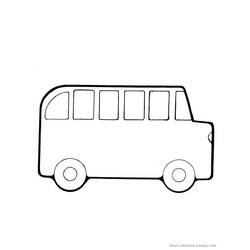 Раскраска: Автобус / Тренер (транспорт) #135362 - Раскраски для печати