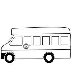 Раскраска: Автобус / Тренер (транспорт) #135363 - Раскраски для печати