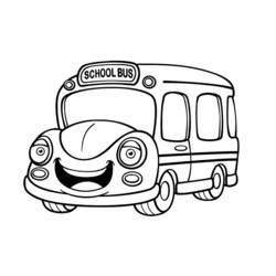 Раскраска: Автобус / Тренер (транспорт) #135370 - Бесплатные раскраски для печати