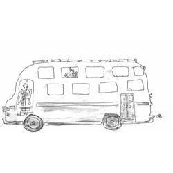 Раскраска: Автобус / Тренер (транспорт) #135410 - Бесплатные раскраски для печати