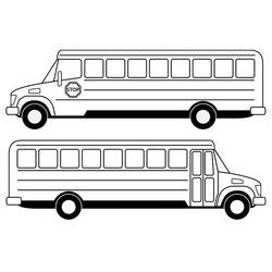 Раскраска: Автобус / Тренер (транспорт) #135423 - Раскраски для печати