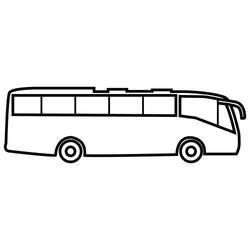 Раскраска: Автобус / Тренер (транспорт) #135427 - Раскраски для печати