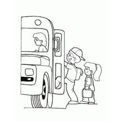 Раскраска: Автобус / Тренер (транспорт) #135429 - Бесплатные раскраски для печати