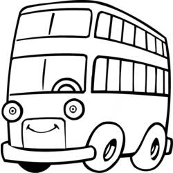 Раскраска: Автобус / Тренер (транспорт) #135430 - Раскраски для печати