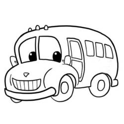Раскраска: Автобус / Тренер (транспорт) #135444 - Раскраски для печати